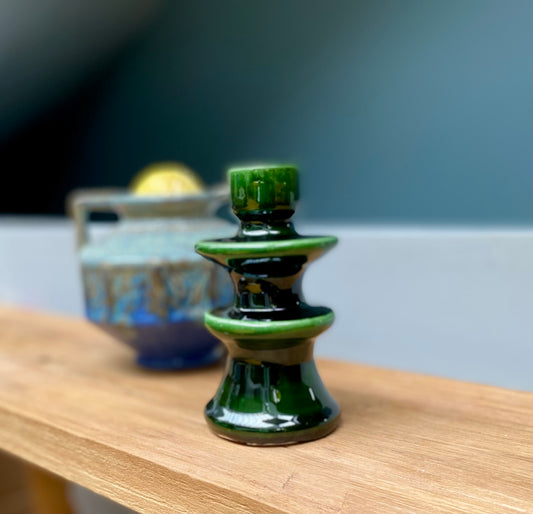 Bougeoir en céramique - vert
