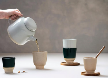 Tasse à thé en grès (par 2)