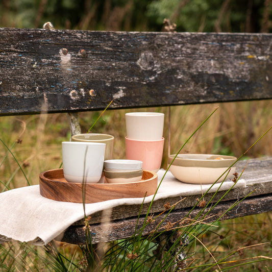 Tasse à thé en grès (par 2)