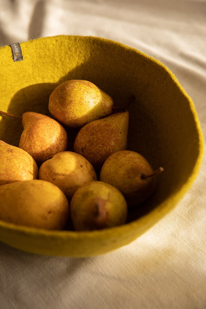 Corbeille en feutre de laine
