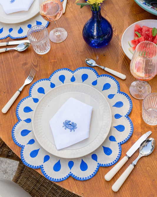 Set de table "goutte" - lot de  2 (bientôt disponible)