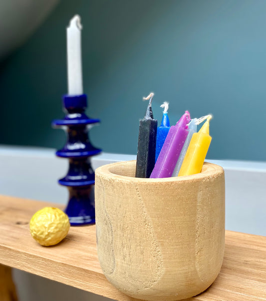 Lot de 4 bougies carrées
