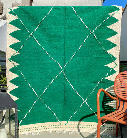 Tapis Kilim - vert