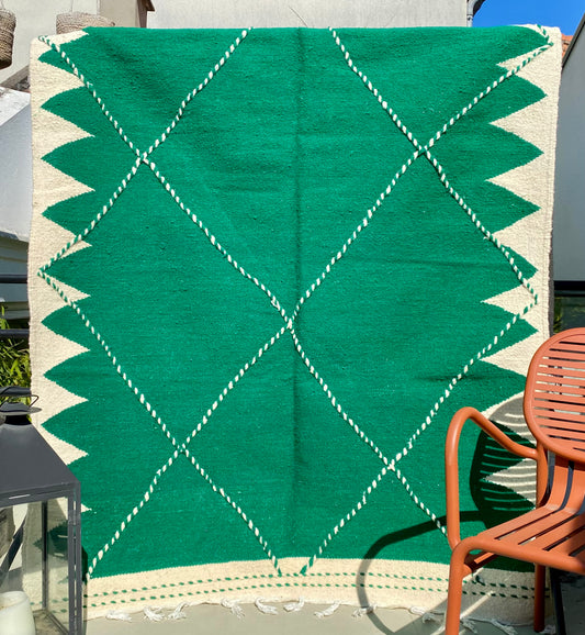 Tapis Kilim - vert