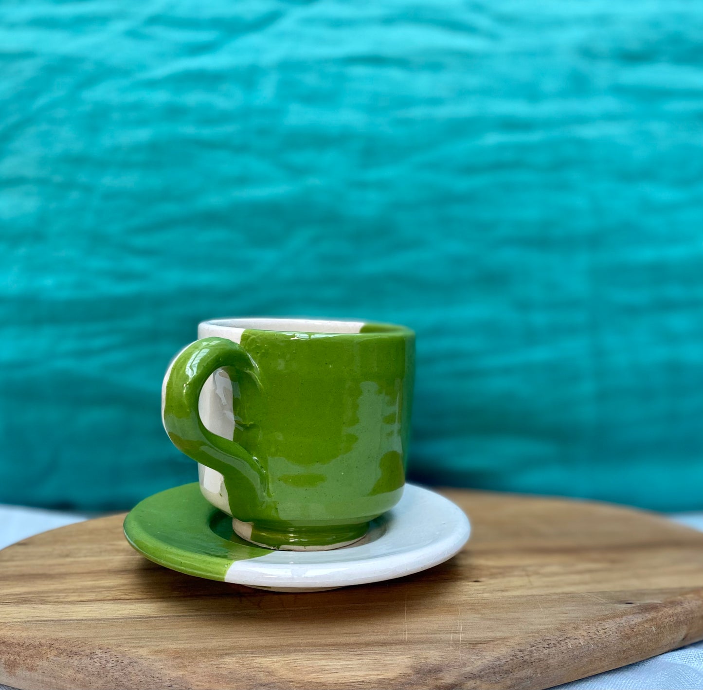 Tasse à café en céramique - avec anse