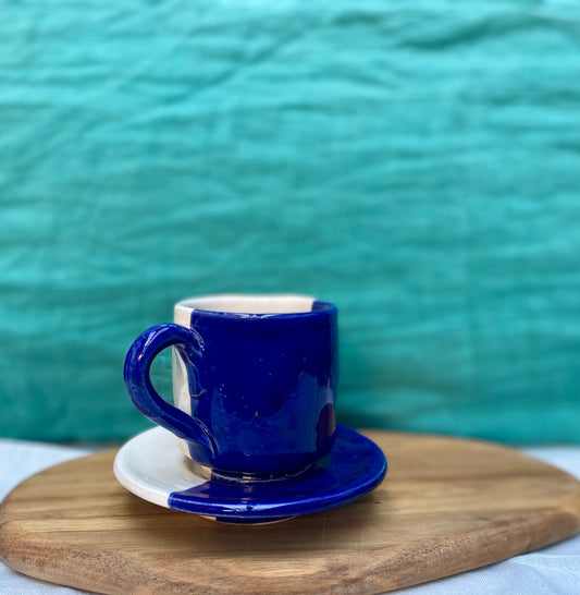 Tasse à café en céramique - avec anse