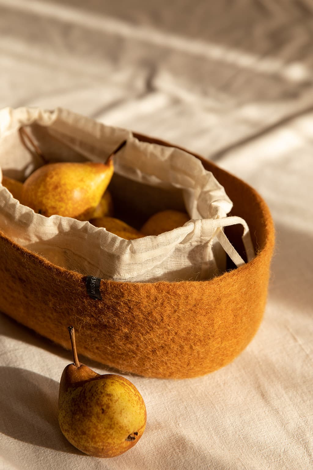 Pochette en gaze de coton