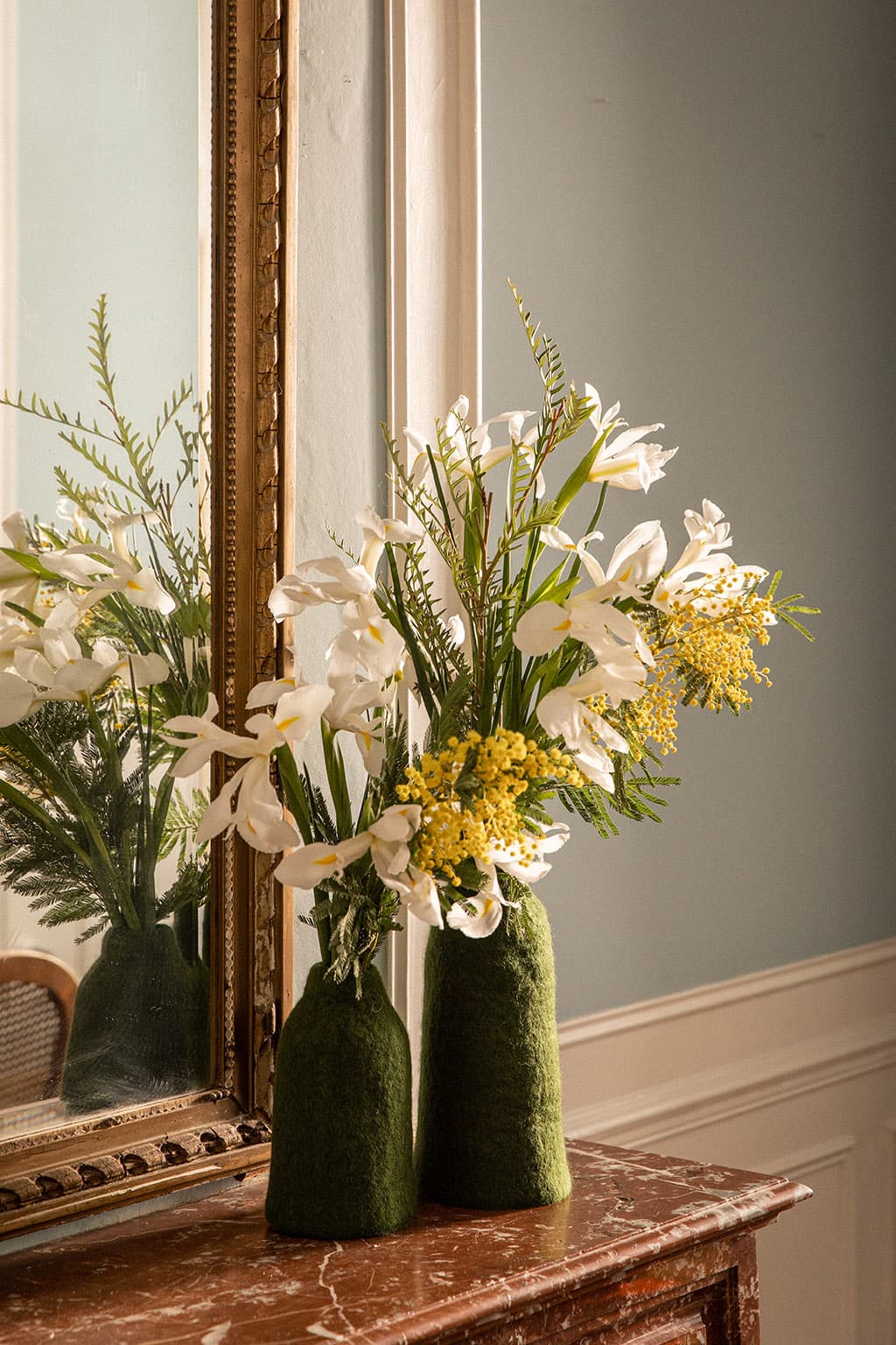 Cache vase cloche uni
