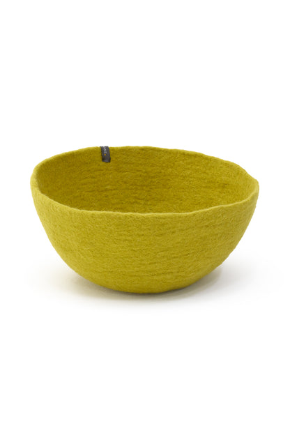 Corbeille en feutre de laine