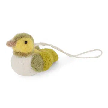 Petit oiseau vert/blanc